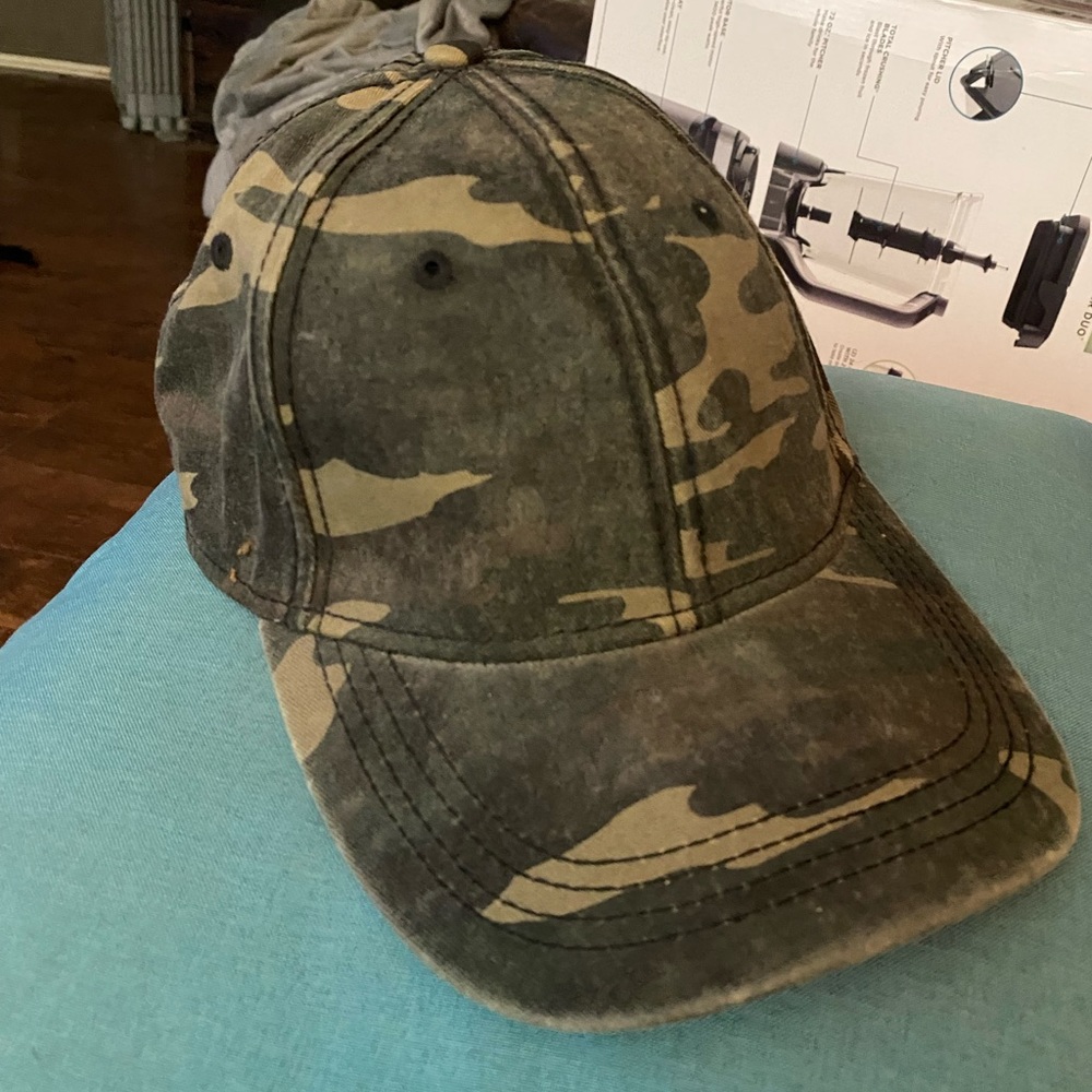 Distressed Camo hat